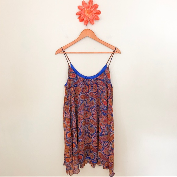 AURA Paisley Strappy Shift Dress - Picture 7 of 8